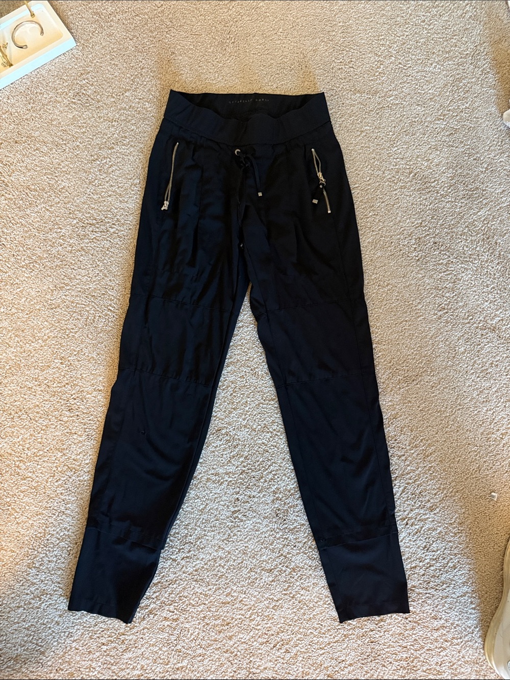 RAFFAELLO ROSSI Black Drawstring Jogger Pants